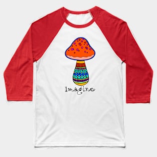 Imagine Mushroom Baseball T-Shirt